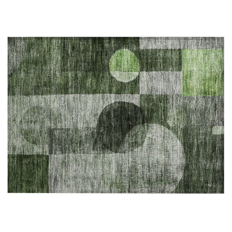 Machine Washable Indoor/Outdoor Chantille ACN1114 Fern Rug, Rectangle 1'8" x 2'6"