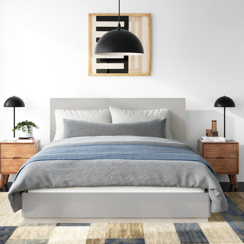 Mchenry Platform Bed, Queen, Gray