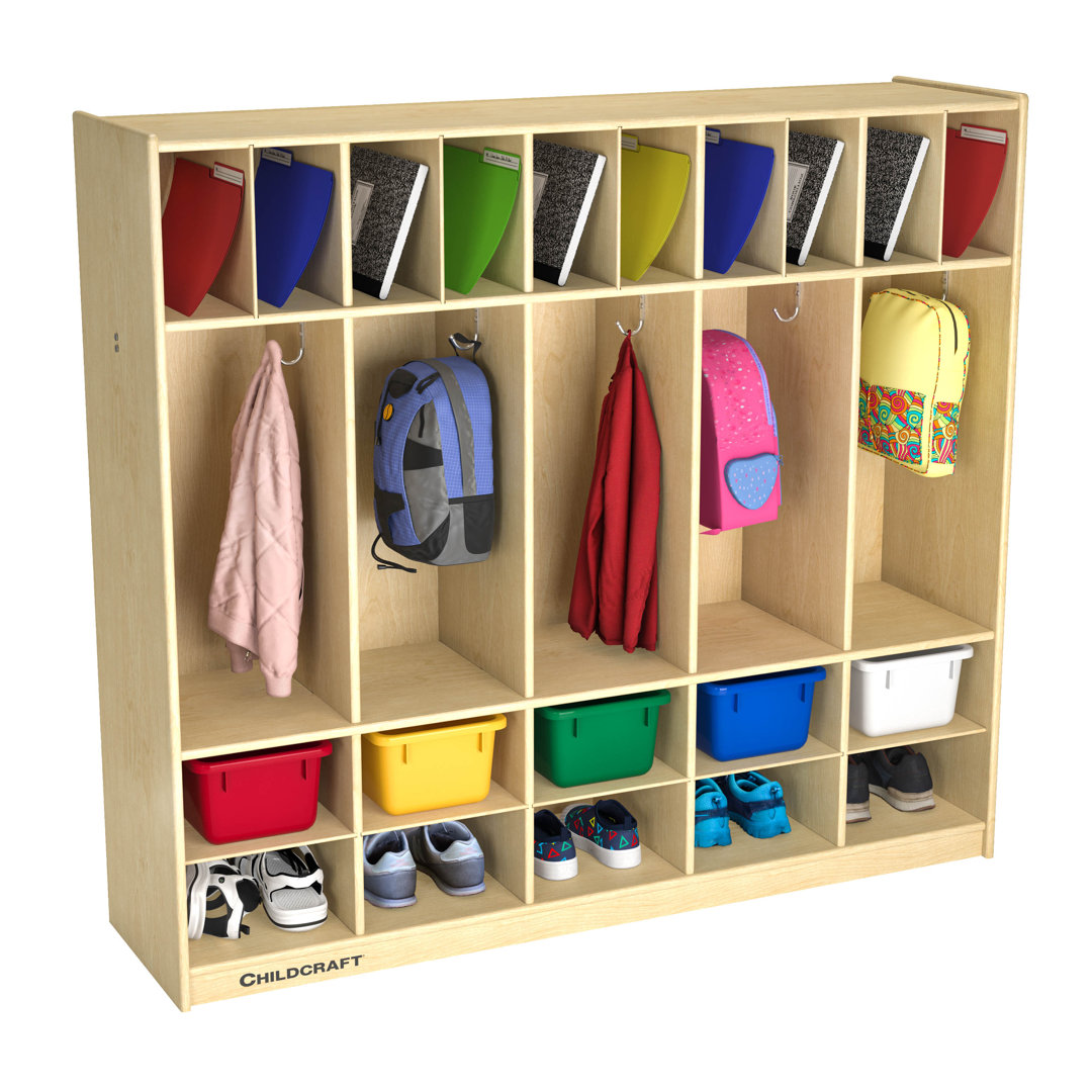 Solid Wood 5 - Tier 48'' Cubby Childcraft