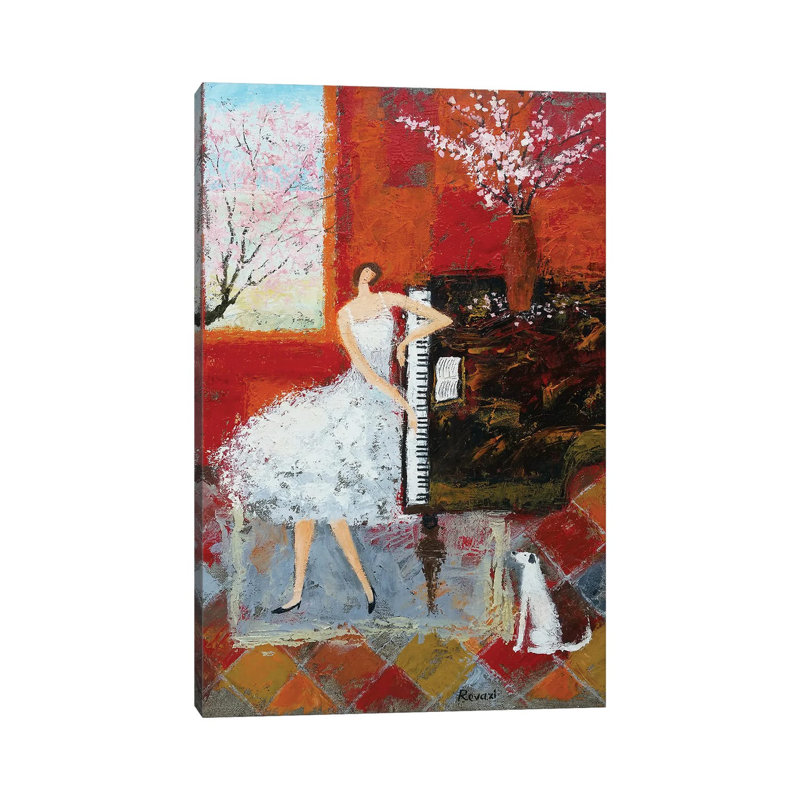Spring Melody by Gia Revazi - No Frame Gallery-Wrapped Canvas Giclée on Canvas, 66.04 cm H x 45.72 cm W