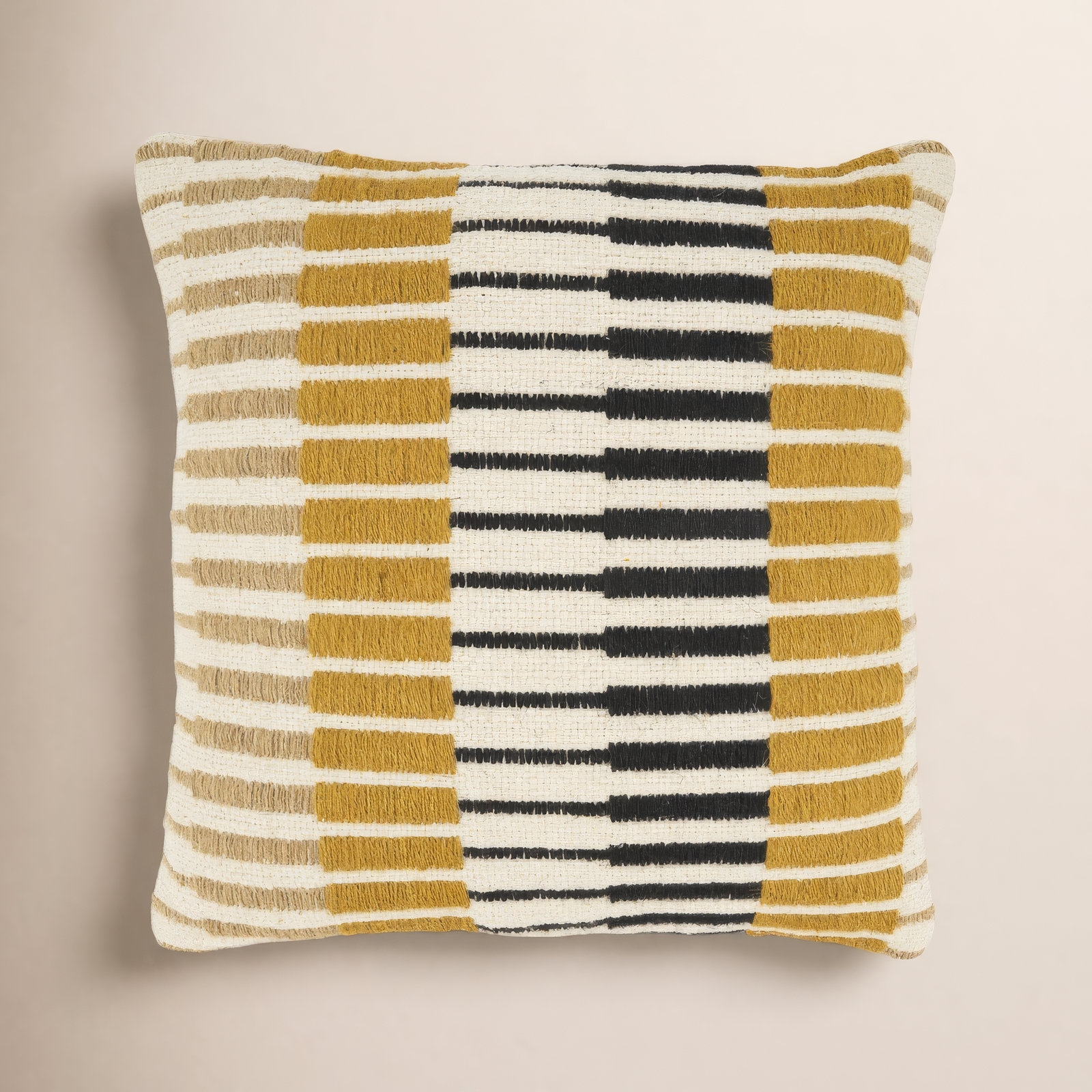 Dynamic Stripe Geometry Throw Pillow Cover