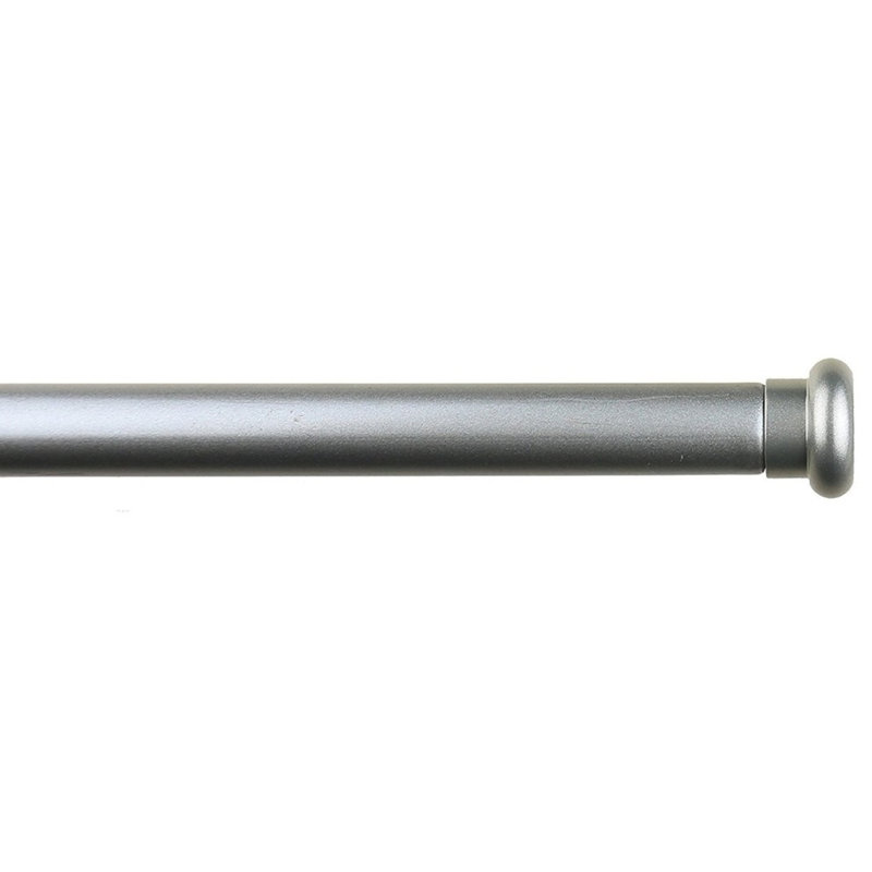 Mummert Adjustable 0.62'' Single Curtain Rod, 1" H x 84" W x 1" D, French White