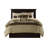 7 Piece Queen Comforter - Faux Suede With Subtle Patterns In Warm Hues