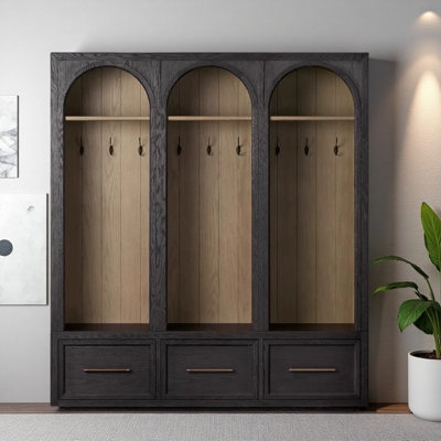 Armoire en bois massif de style américain
