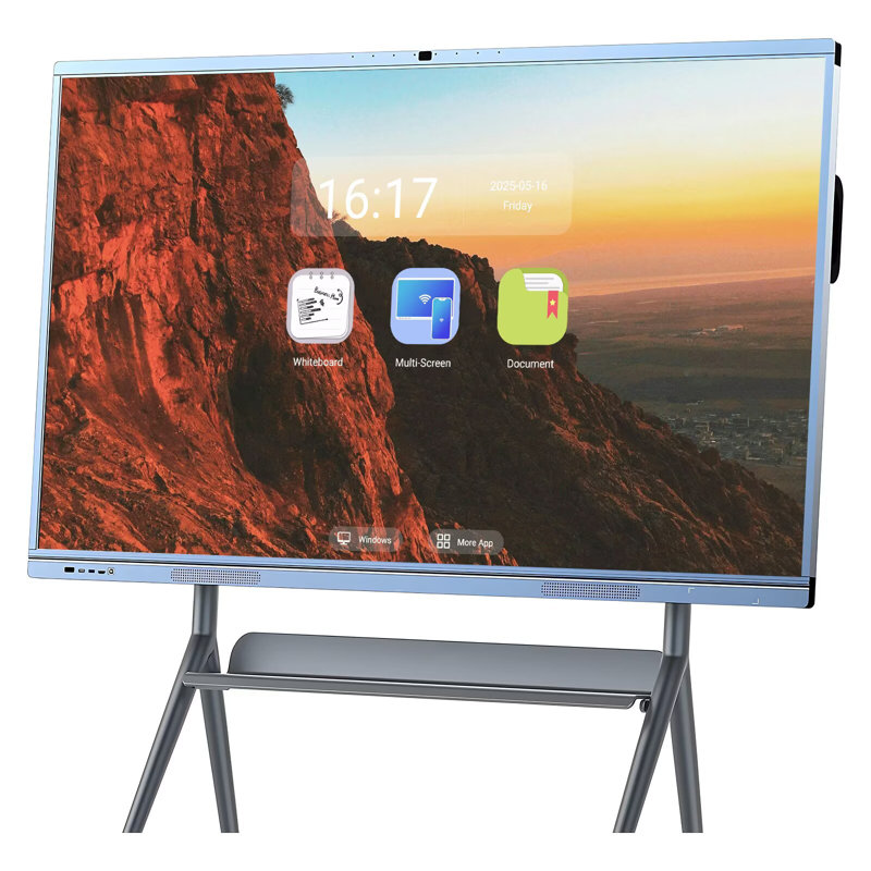 JYXCN Smart Board 65 pouces, efficacité accrue! Tableau blanc interactif tout-en-un avec double système et ordinateur à écran tactile avec partage de nuage pour l'éducation et le bureau? (Comprend un support mural)