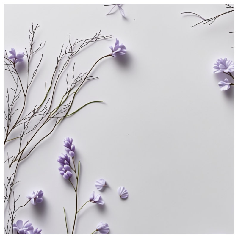 Jeté en molleton lavande - Jetés floraux pour canapés ou lits, L 50 po x H 60 po