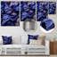 Soie abstraite fractale mauve - autre art mural abstrait en métal-253902436