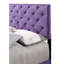 Transitional Purple Bed With Solid Support - 48"h X 58"w 77"d Construction Chic Easy Assembly Guide Suits Various Decor Themes Full Size Strong And Frame Stable Stylish Finish Simple Style
