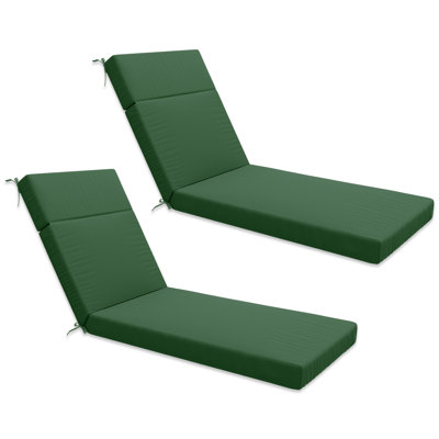 Coussin de chaise longue d'extérieur, 72 po x 21 po x 4 po