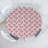 East Urban Home Japanese Fitted Round Tablecloth Dark Coral Pale Pink-759118135