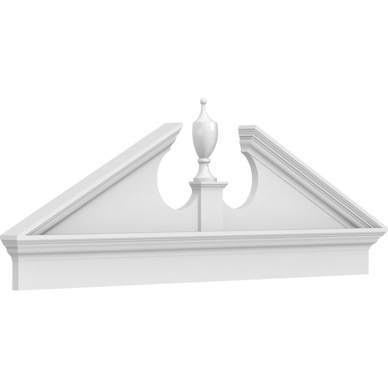 Fronton combiné en PVC de qualité architecturale Acorn (pas 6/12), H 21 7/8 po x l 60 po x P 2 3/4 po