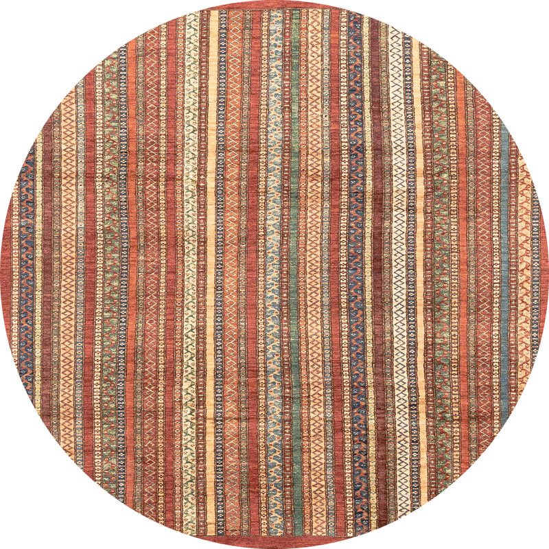 Abstract Indoor Rug, Round 6'