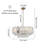 9-light Dimmable Tiered Chandelier