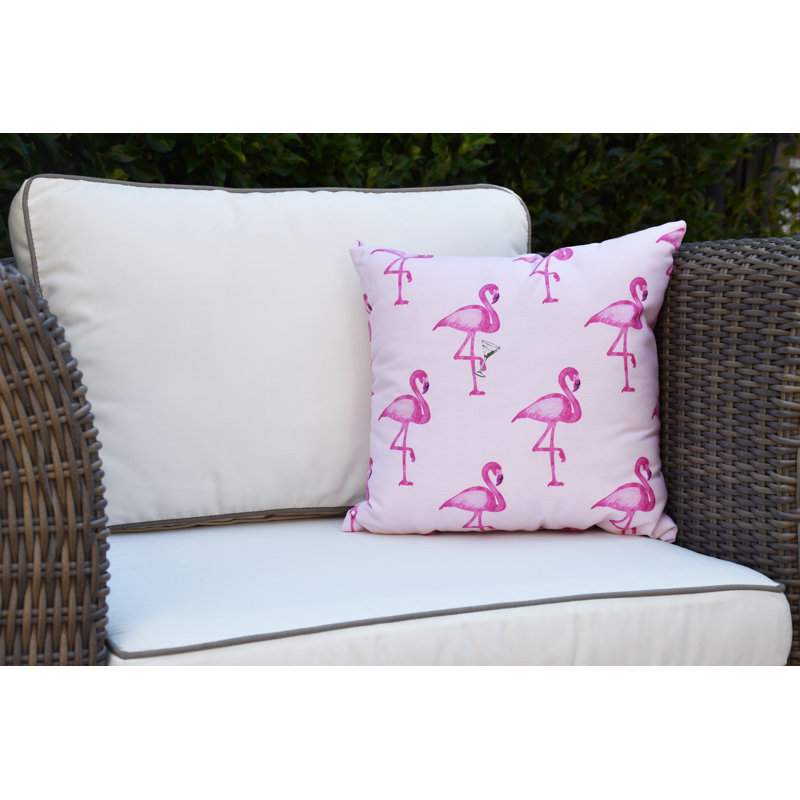 Coussin Palm Beach, Rose, 20 po x 20 po