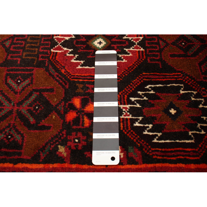 Tapis unique en laine noué à la main 3 pi 2 po x 6 pi 2 po nouvel âge Reichman