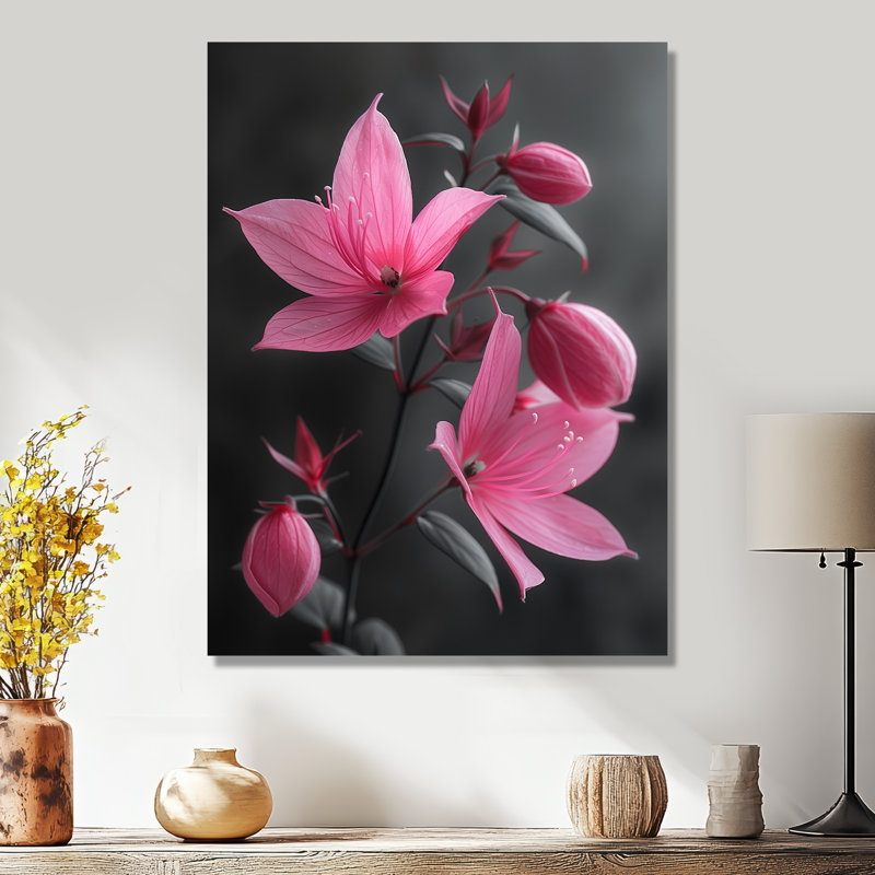Fuchsia - Fuchsia, H 24 po x l 32 po, Sans cadre, métal