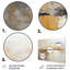 Minimalisme beige horizon - formes abstraites, impressions murales en métal-99557737