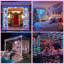 1000cm LED Solar Powered 100 - Bulb Cord String Light
