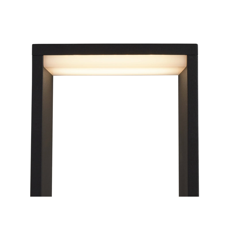 Cata Anthracite Integrated LED Aluminium Pathway Light, 70cm H x 15.1cm W x 6.1cm D