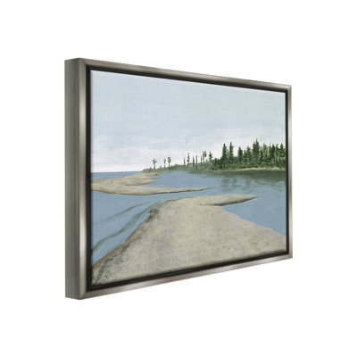 «Lake Waterfront Scenery Floater Frame» par Michael Willett sur