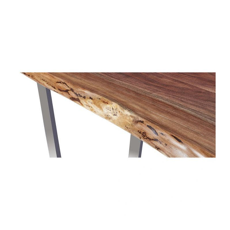 Live Edge 84" Walnut Solid Wool Pedestal Dining Table Top