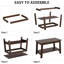 Coffee Table with 2-Tier Storage, Modern Industrial Rectangular Living Room Table, Compact MDF & Particle Board Build, Durable & Easy Assembly, Ideal for Apartments & Offices