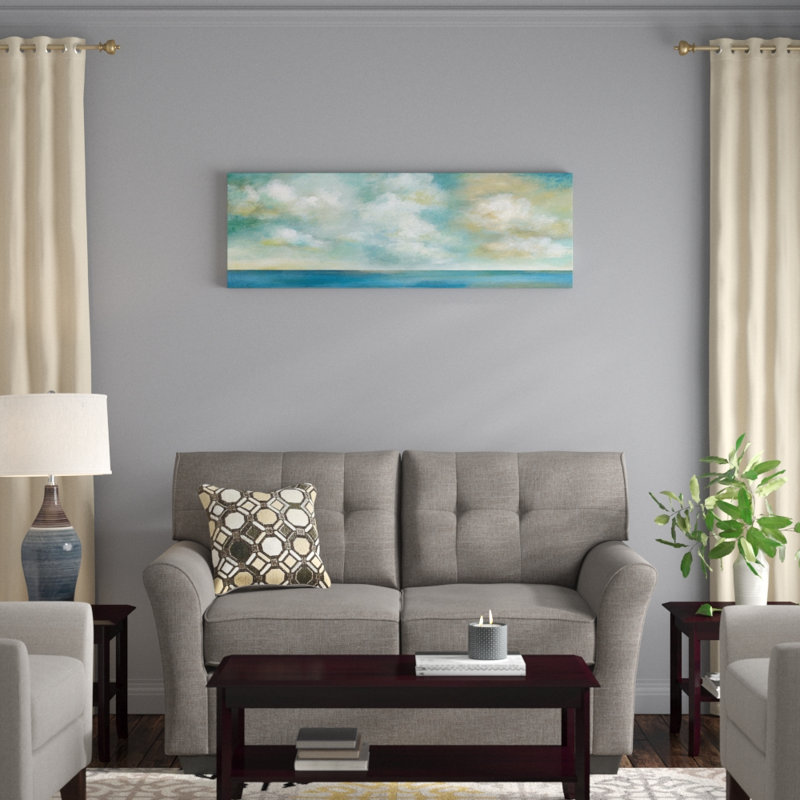 «Cloudscape Vista II», reproduction sur toile, H 16 po x l 48 po x P 1,5 po, Cadre noir