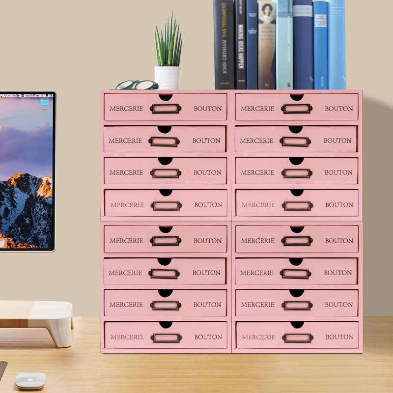 Unité de tiroir de bureau Hadumoth, Rose