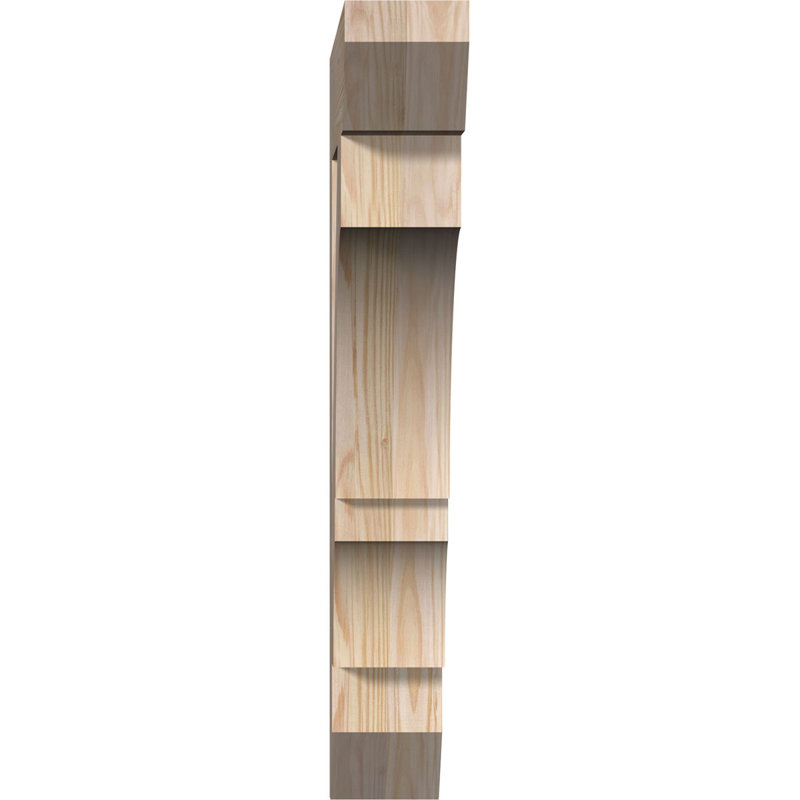 Support lisse à lattes Balboa l 3 3 po x P 20 po x H 24 po, Sapin de Douglas, Smooth, H 24 po x l 3,5 po x P 20 po