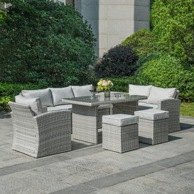 Michelson 7 - Person Patio Conversation Set with Cushions