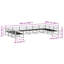  Outdoor Sofa Set 10 Pcs Solid Acacia Wood Garden Lounge Patio Seating