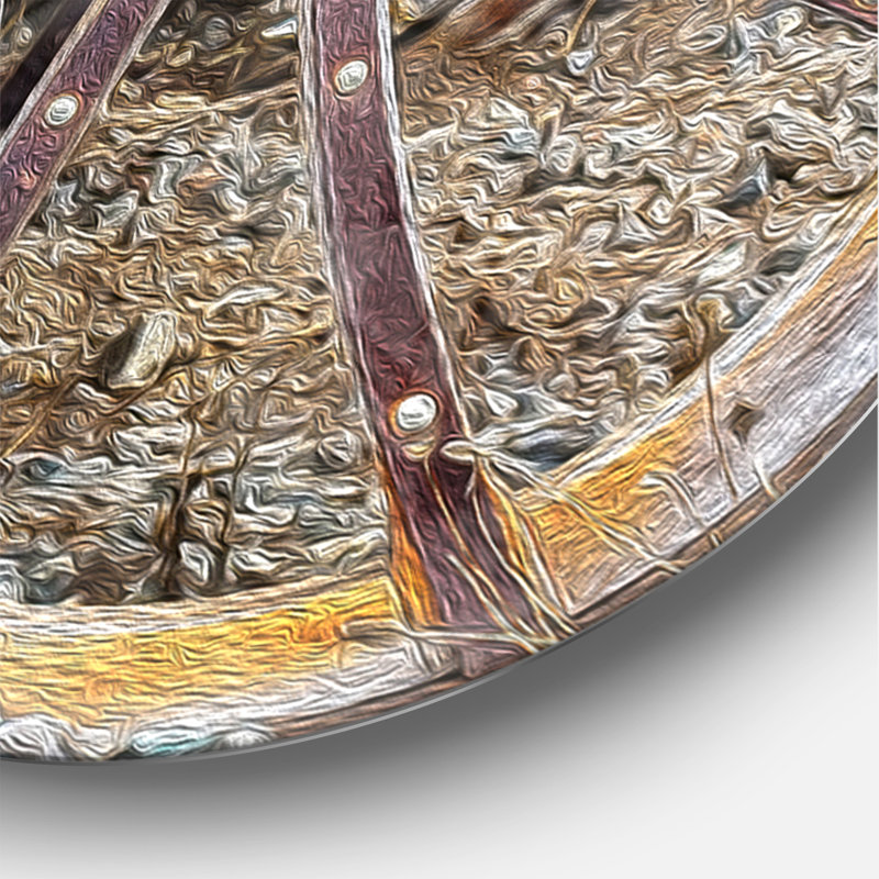Horloge murale rustique Swigart Farmhouse Designart, Surdimensionné