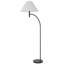 Mini lampe sur pied en métal 150W à 3 voies avec abat-jour rigide en tissu 150W Groton