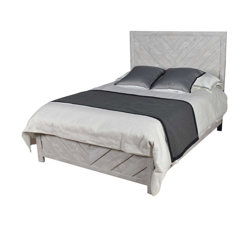 Grand lit de style moderne en bois