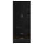 Eva High Gloss 2 Door + 2 Drawer Wardrobe - H: 180cm x D: 47cm x W: 76cm-27474050