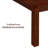 Ntc Block 55 Inch Modern Farmhouse Dining Table, Rectangular Dinner Table For Dining Room, Living Room Furniture, Effortless Assembly, Dark Walnut-73500199-67857544