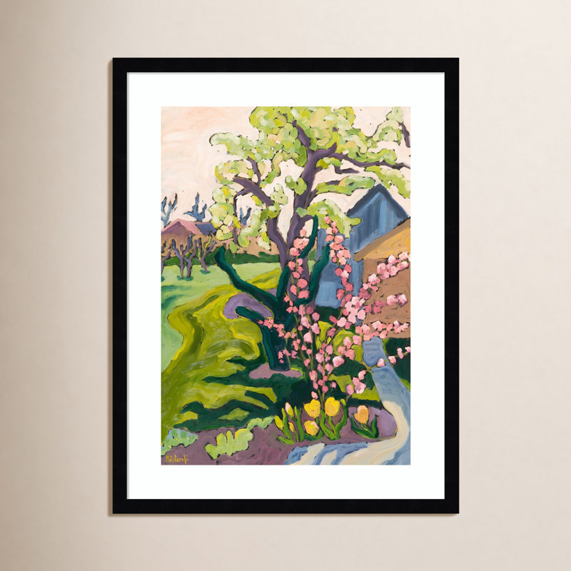 «Fayra Garden In Dusk Light» encadré sur papier par Fayra, H 25 po x l 19 po x P 1 po, Noir