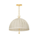 Palmetto Pendant in Aged Brass by Cortney Bishop