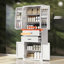 Armoire de rangement de salle de bain polyvalente de qualité supérieure avec tablettes réglables-2042648899