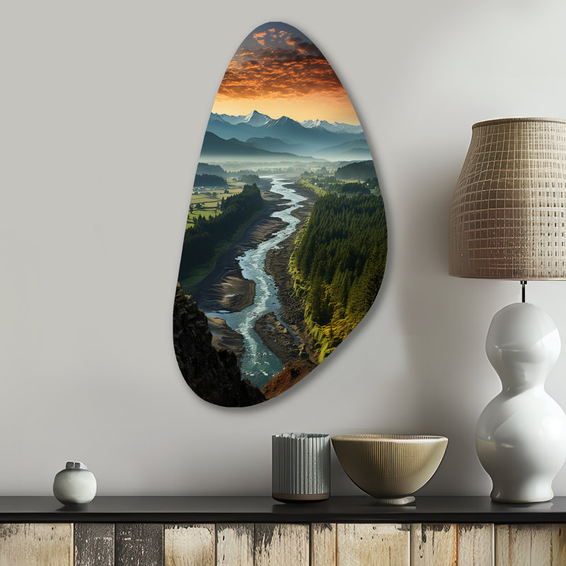 Décoration murale Haralda Oregon River Landscape III - Oregon, H 31 po x l 17 po x P 1 po