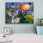 Trinx 'Night In The Cornfield2' by Bridget Voth, Canvas Wall Art, 34"x26"-2089842103
