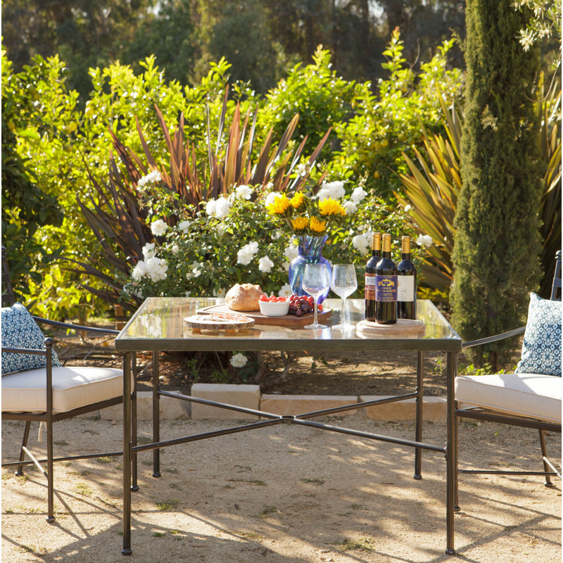 Provence Outdoor Dining Table, 29" H x 44" W x 44" L 