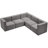 Enso Velvet L-Shaped Sectional Reversible-1069998341