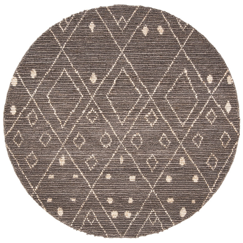 Tapis intérieur / extérieur tissé à la main Tucker, Rond 6 pi