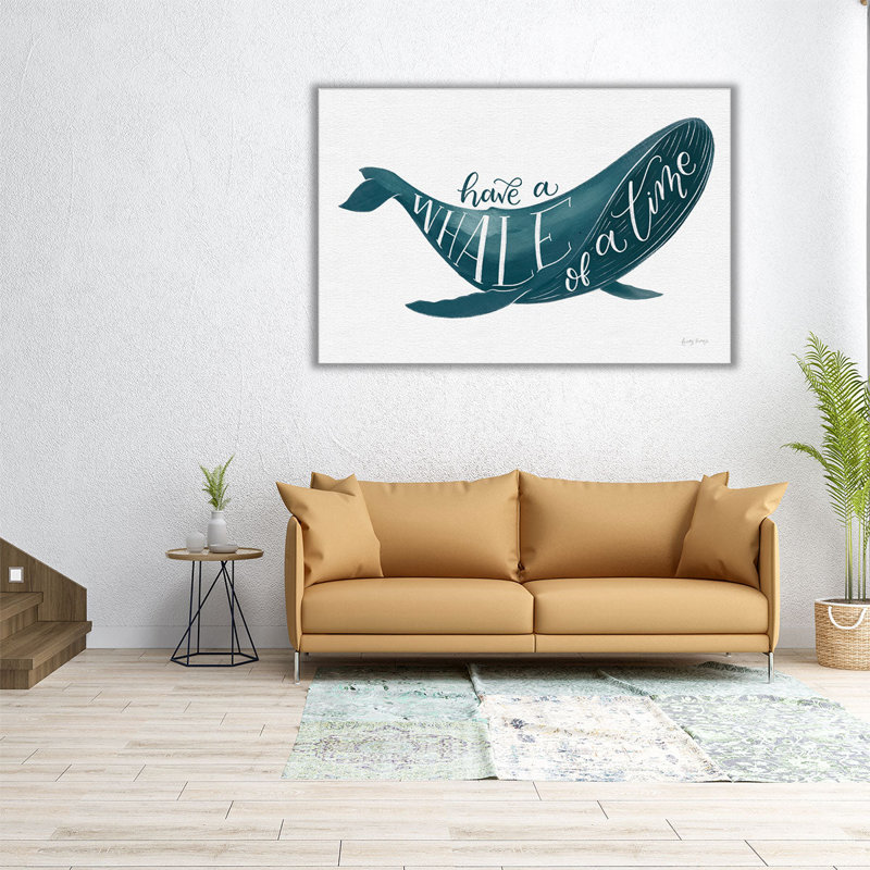 «Whale Of A Time», reproduction d'art sur toile, H 40 po x l 60 po