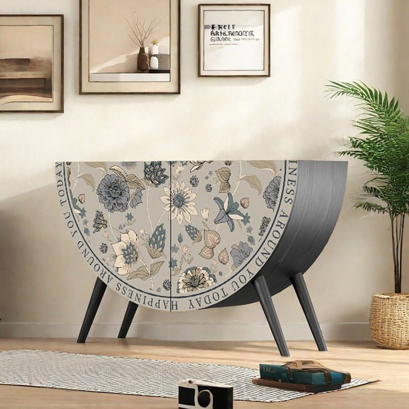 Buffet semi-circulaire 49 "à deux portes