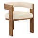 Imbali Ash Wood Upholstered Dining Chair