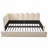 Velvet Upholstered Bed Daybed With Pull-Out Bed-1141977345