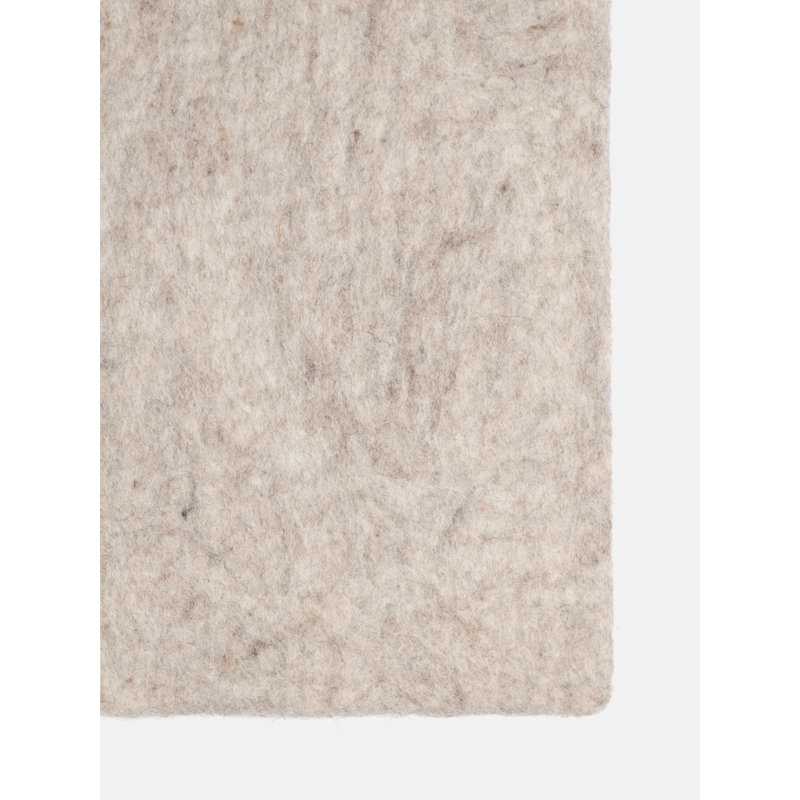 Solid Colour Wool Hand Woven Area Rug, Rectangular 70 x 100cm