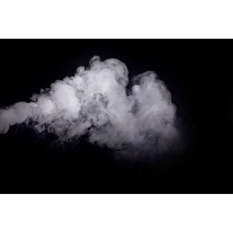 White Smoke Background - Wrapped Canvas Print, 30cm H x 46cm W x 3.8cm D